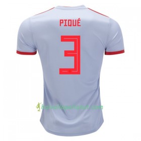 Jalkapallo Pelipaidat Espanja Pique 3 World Cup 2018 Vieraspaita